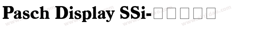 Pasch Display SSi字体转换